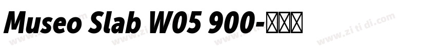 Museo Slab W05 900字体转换